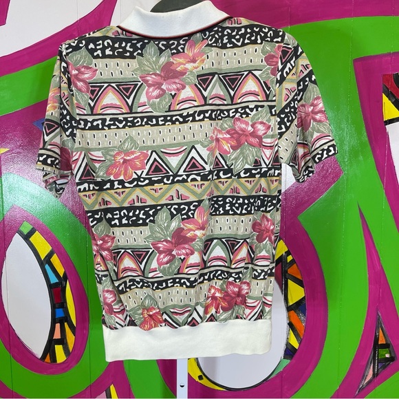 Vintage, Floral Polo Shirt. Similar to a size SP. Excellent condition! - Picture 3 of 3